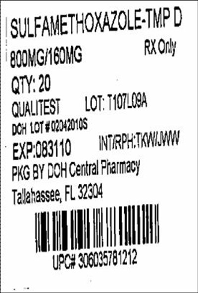 Label Image 800mg/160mg (Sulfameth 800(qualitest))